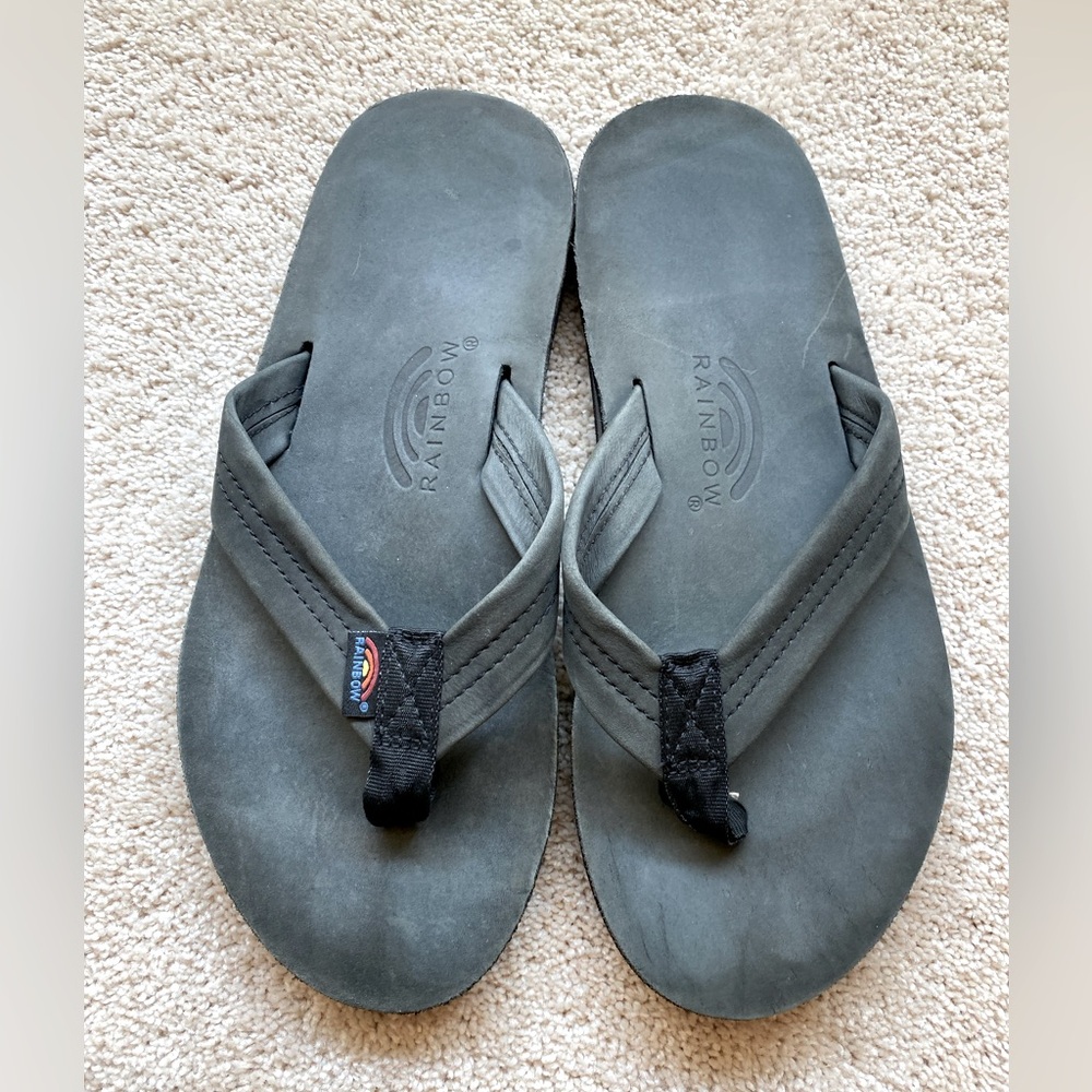 Men’s Large Rainbow Flip Flops, Size L